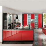 Modern Lacquer Kitcen Cabinets with Kitchen Eccessories