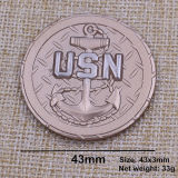 Custom Dual Plating Usn Coin with 3D Design