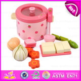 2015 Educational Toys Kitchen Cooking Play Set, Role Play Cooking Food Toy, Wooden Kitchen Toys Strawberry Cooking Set Toy W10d106