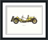 Handpainted Decorate Frame Spray Traditional Classic Jeep Car Old Jalopy Luxurious Carriage Painting Drawing Paint
