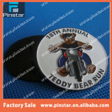 Pinstar Factory Direct Making Round Riding Bear Enamel Metal Custom Lapel Pin Badge