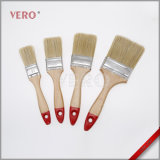 Red Tip Wooden Handle Pure Bristle Paintbrush (PBW-040)