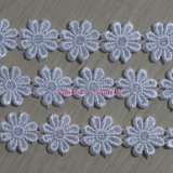 White Flower Design Chemical Lace for Dress