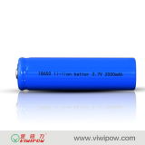 PVC Jacket 18650 Lithium Ion Battery with 2000mAh (VIP-18650-2000)