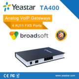 Connecting Legacy Telephones, Fax Machine and PBX System with 4 Rj11 FXS VoIP Gateway