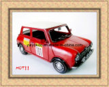 Antique Metal Car Model (1960 Red Mini Cooper)
