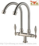 Double Handle &Outlet Pipe Kitchen Faucet