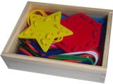 Wooden DIY Toys Lacing Game in a Box