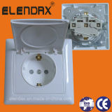 Europe Style Flush Mounted Wall Socket Outlet IP22 (F6510)