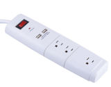 America Canada Extension Socket with Dual USB Outlet