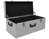 Storage Case Carrying Case M in Aluminum-Look, Silver