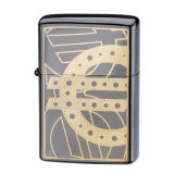 Brass Black Ice Double-Plated Smoking Oil Lighter Xf8012D