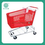 Durable Plastic Shopping Cart with CE & Guarantee (JS-TPT)