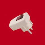 European Plug with Switch and Light (YW7352)