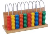 Ten-Rods Abacus, 100 Beads, Plastic
