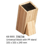 High Quality Bamboo Knife Blocks Universal Block with PP Stand