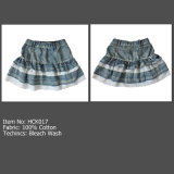Girls' Cotton Skirts, Children's Puffy Lace Short Dress (HCK017)