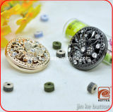 New Fancy High Fashion Plating Dimond Resin Coat Button Has Down Hole