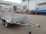 8'x5' Heavy Duty Galvanized Tandem Box Trailers with Cage