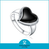 1PC MOQ Onyx Silver Ring Jewellery in Stock (R-0449)