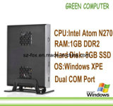 2013 Newest ITX Mini Computer Mini PC Ncomputing with Intel Atom N270 CPU 1GB RAM 8GB SSD Dual COM Port Black Color