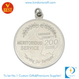Personalized Die Casting Shiny Silver Medal for Gift
