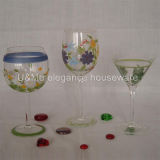 Hand Painting Glass Goblet / Glassware(HC159P)