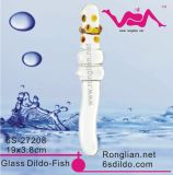 6s Glass Dildo--Fish Pyrex Sex Dildo Handmade Glass Dildo Beautiful Animal Dildo 6s-27208