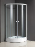 Sliding Glass Shower Doors with Ivory Shower Tray