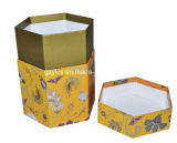 Special Paper Hexagon Many Sides Connection Double Lid Rigid Gift Box