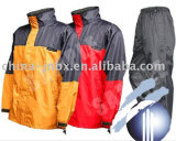 190t Polyester/PVC Rainsuit for Outdoor Sports
