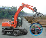 Excavator Jg608s Timber/Sugercane Loading Wheel Excavator