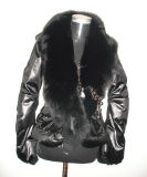 Winter Proof Coat with Fox Fur Collar (F08-011)