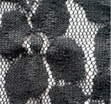 Black Elastic Small Leaf Lace Fabric