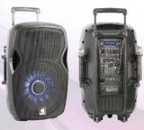 2X15'' 2-Way Portable Battery Speaker PS-3215bt-Iwb (LED)