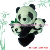 28cm Mother and Two Sons Plush Panda Toys