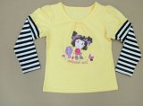 Long Sleeve Girl T-Shirt in Children Clothing (STG026)