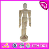 Wooden Drawing Manikin Toy for Sale, Rotatable Human Boday Wooden Drawing Manikin Art Manikin Wooden Manikin W06D041-a