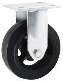 Super Rubber Castor Wheel with Iron Core, Fixed