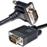 15pin Right Angled Male VGA to Male VGA Cable