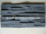 Natural Black/Dark Grey Glued Slate Flexible Stone Veneer
