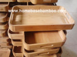 Bamboo Tea Food Coffee Fruit Serving Tray Tableware Storage Organizer Hb414