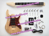 Afanti Music / Ash Body / Ebony Fretboard Iba Style Electric Guitar Kit (AIB-342)