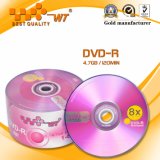 Printed Blank DVD-R in Cake Box with Colour Label