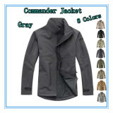 Military Army Softshell Jacket Waterproof Windproof Commander Jacket with SGS Standards