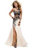 Fashion Embroidery Sheath Cocktail Party Prom Formal Evening Dress
