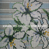 Wonderful Glass Mosaic Pattern of Flowers for Wall Decoration
