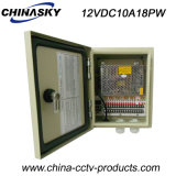 12VDC 10A 18CH Waterproof CCTV Power Distribution Box (12VDC10A18PW)