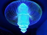 Modern Crystal Ball Pendant Lamp Decorative Fiber Optic Chandelier