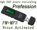 Prefessional USB Phone Digital Voice Audio Recorder FM MP3 VR-01